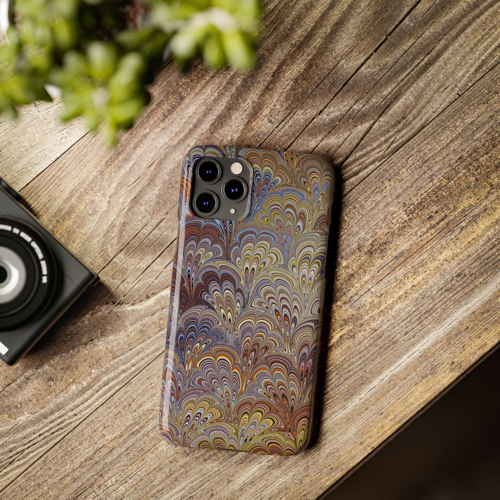 Italian Marbled Design, Multi-Colored Pallet, Slim Phone Cases, Case-Mate