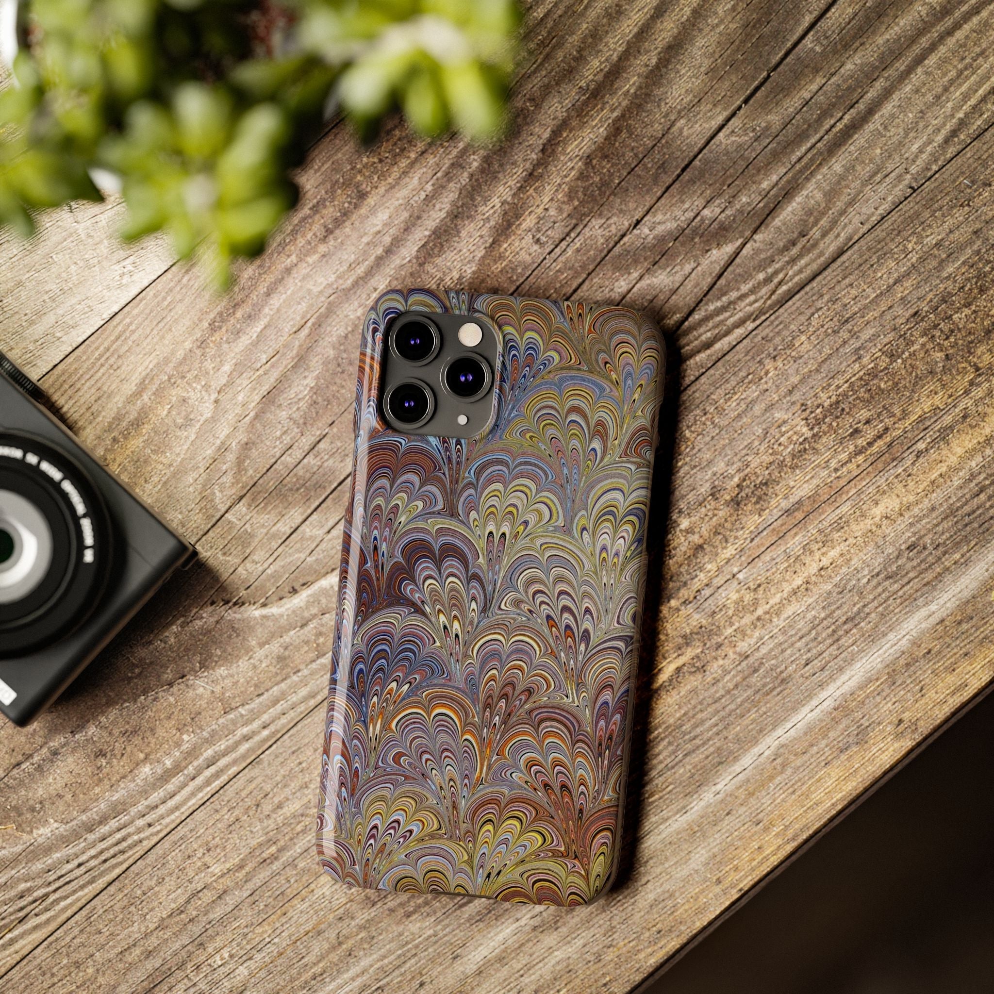 Italian Marbled Design, Multi-Colored Pallet, Slim Phone Cases, Case-Mate