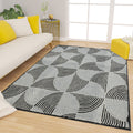 Premium Hand-Tufted Rug Made of 100% Wool  - Mono Loops - 6x9 Feet
