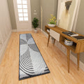Premium Hand-Tufted Rug Made of 100% Wool  - Mono Loops - 2x10 Feet