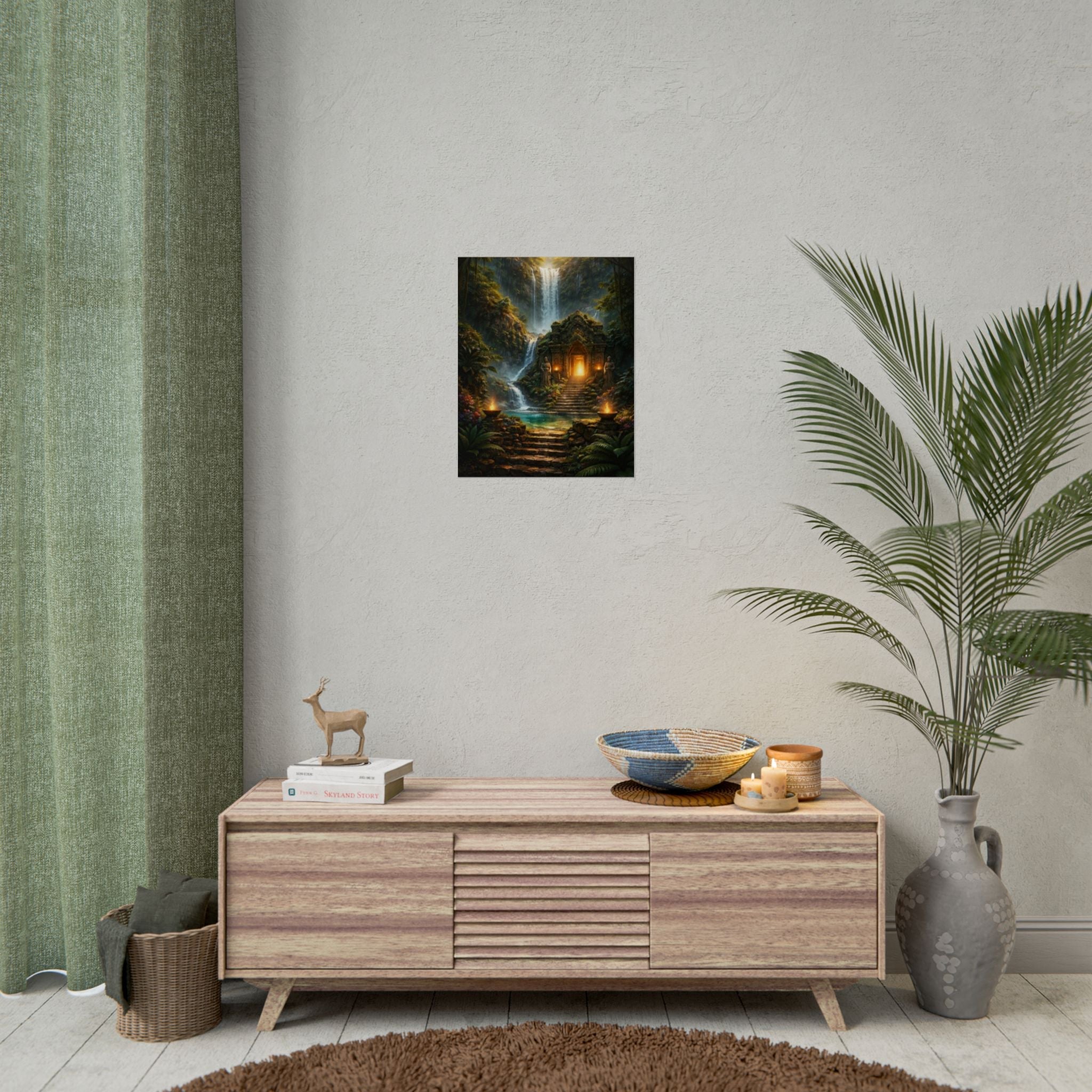 Mystic Jungle Temple Poster
