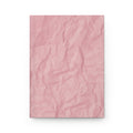 Pink Crinkled Paper Design, Artistic Notebook, Writing Diary, Lined - Unique Gift