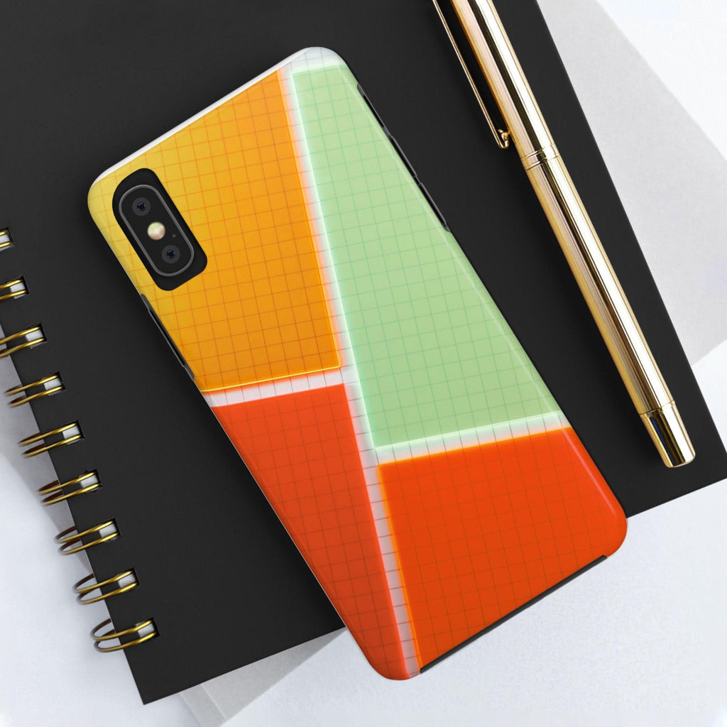 Four Colors Blocks With Shades Tough Phone Cases