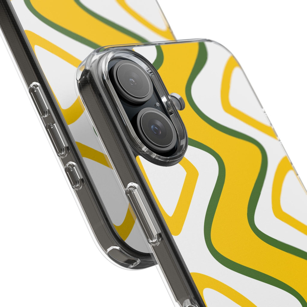 Bright Yellow Abstract With Shape Clear Cases