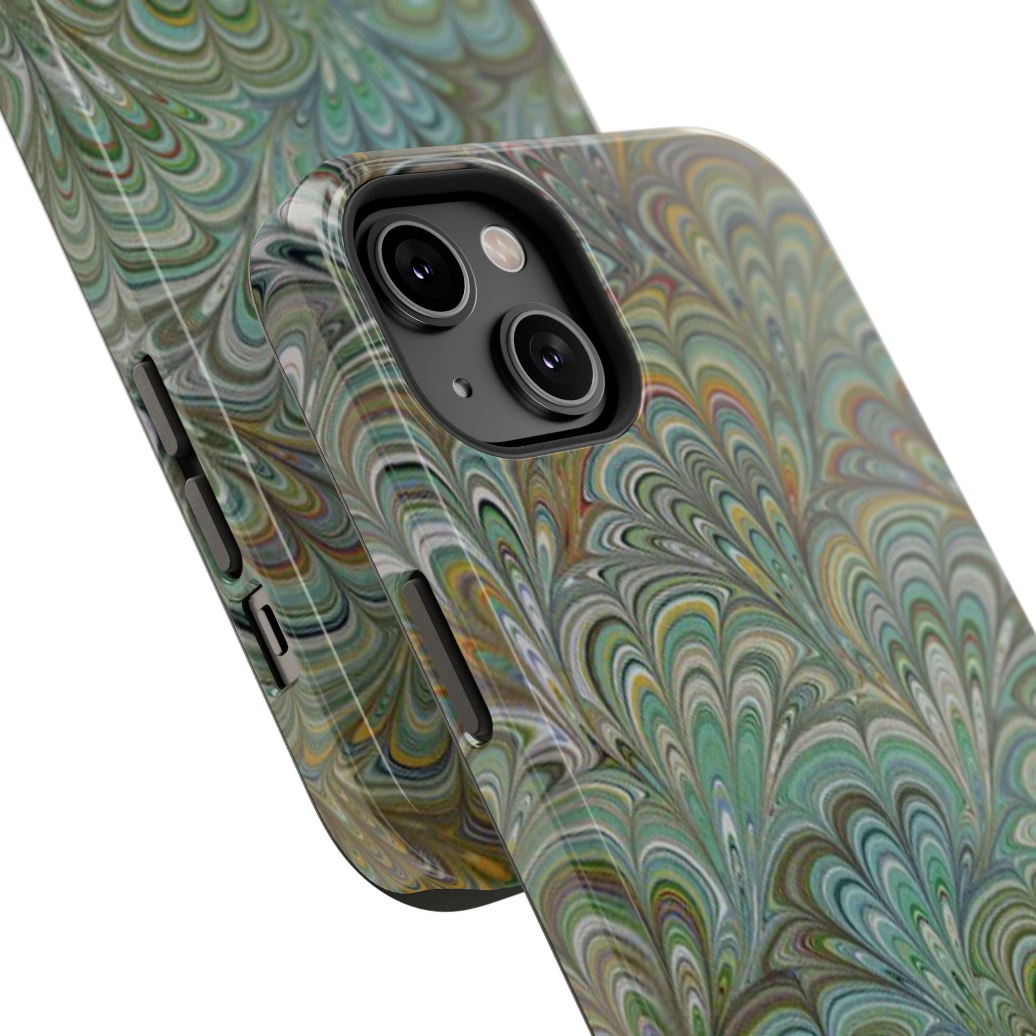 Italian Peacock Green Highly Durable Phone Case for Apple + Samsung