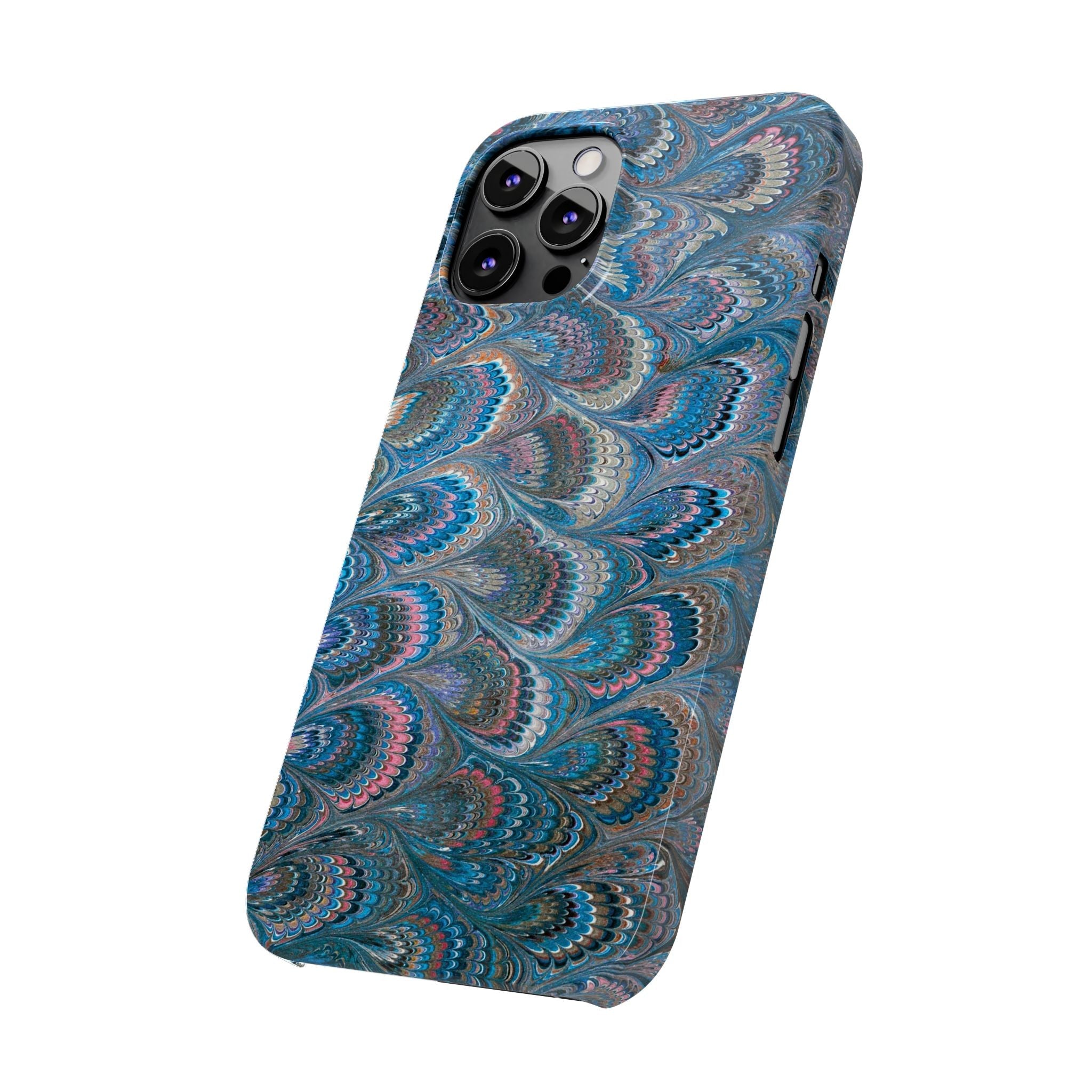 Blue and Pink Feather