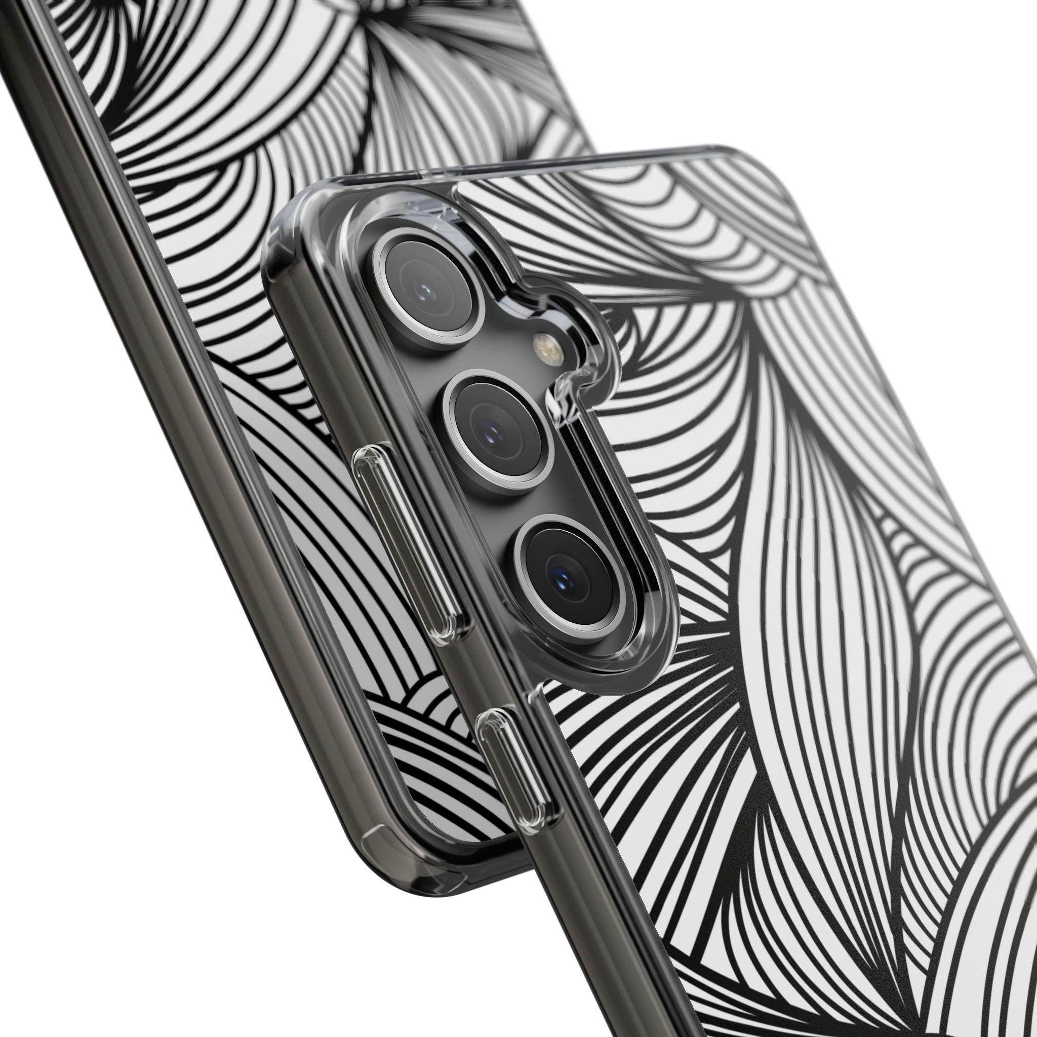 Black and White Illusion Clear Cases