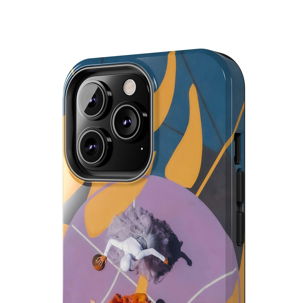 Two Womens Play basket ball Tough Phone Cases