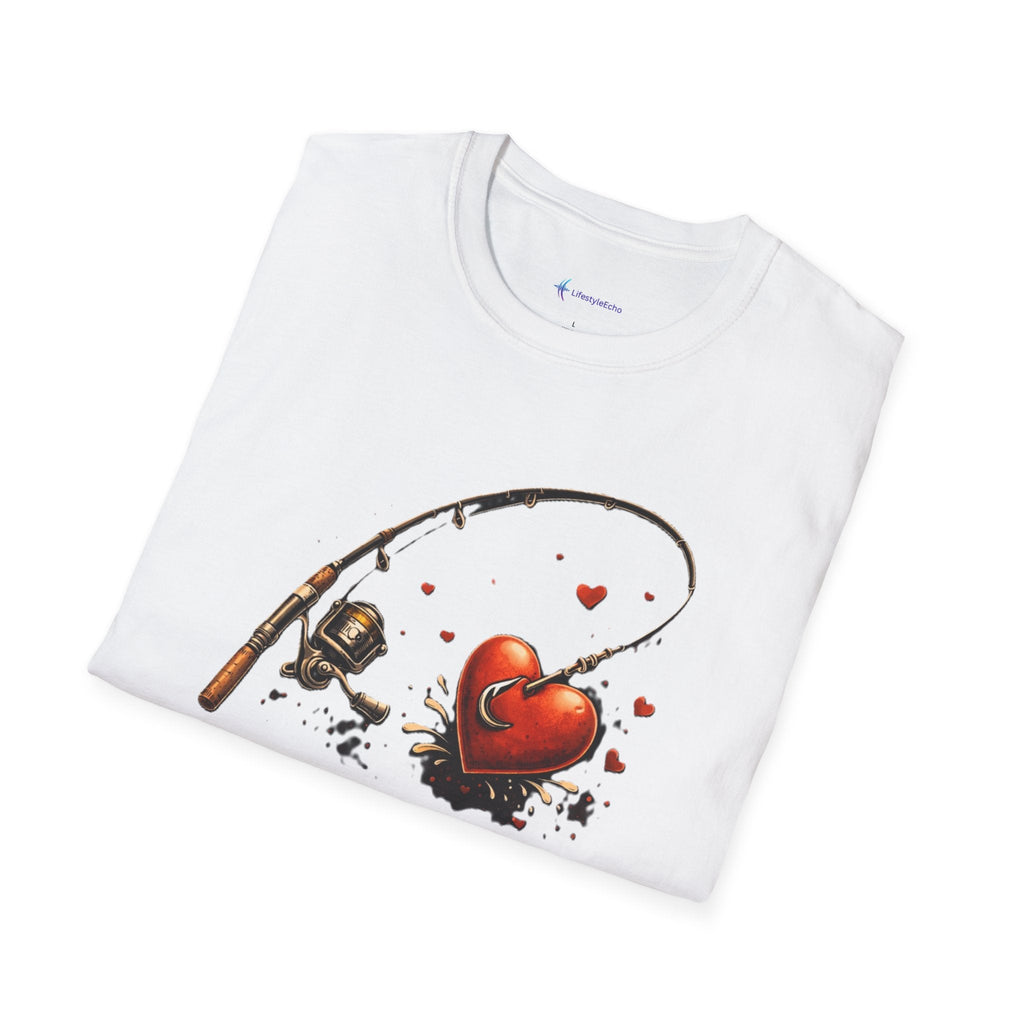 Caught Feelings Fishing Valentine T-Shirt