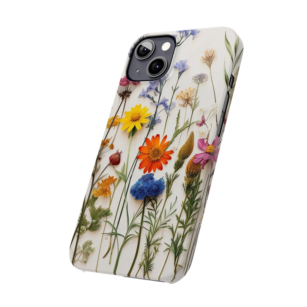 Floral Phone Cases, Pressed Flowers Design, iPhone 17 Case, Botanical Phone Accessories