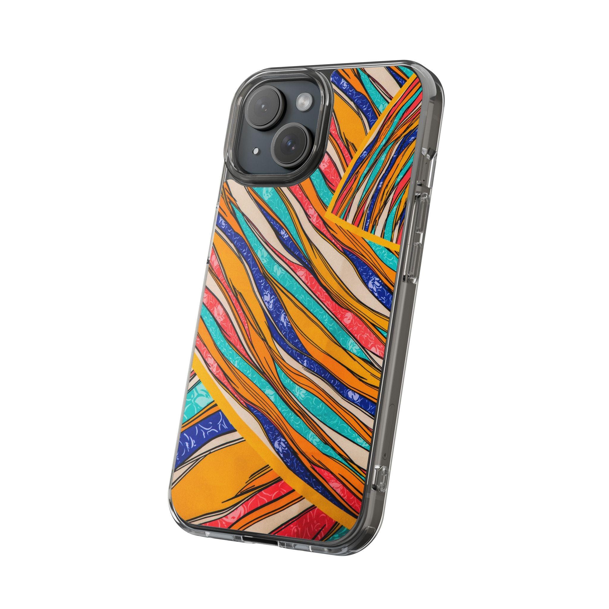 Clear Cases Stripes of  Powerful Colors