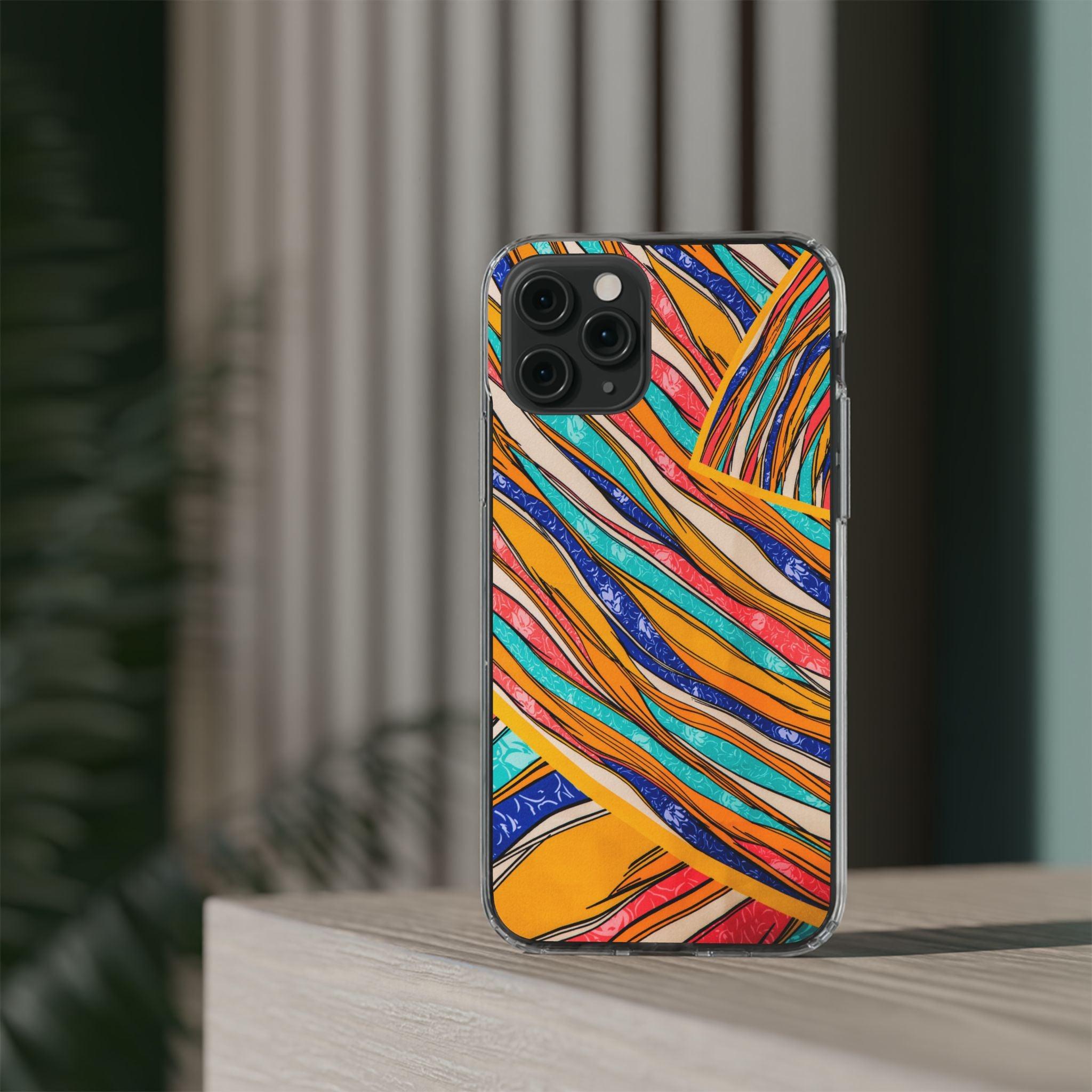 Clear Cases Stripes of  Powerful Colors