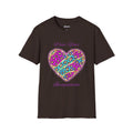 Heart Leopard Print T-Shirt - Wear Your Imagination - Colorful Animal Print Tee