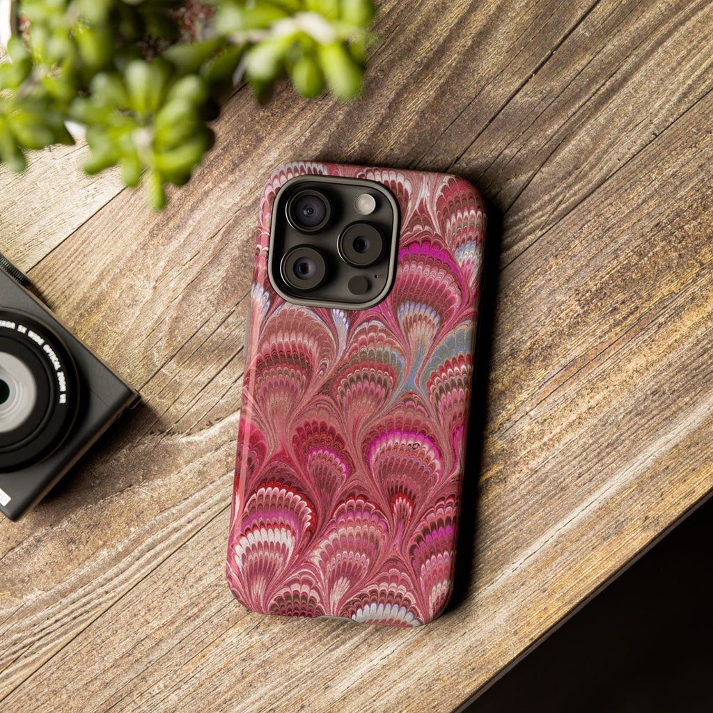 Shades of Pink Marbled Phone Case —  Dual Layer - Tough Protective Phone Cover
