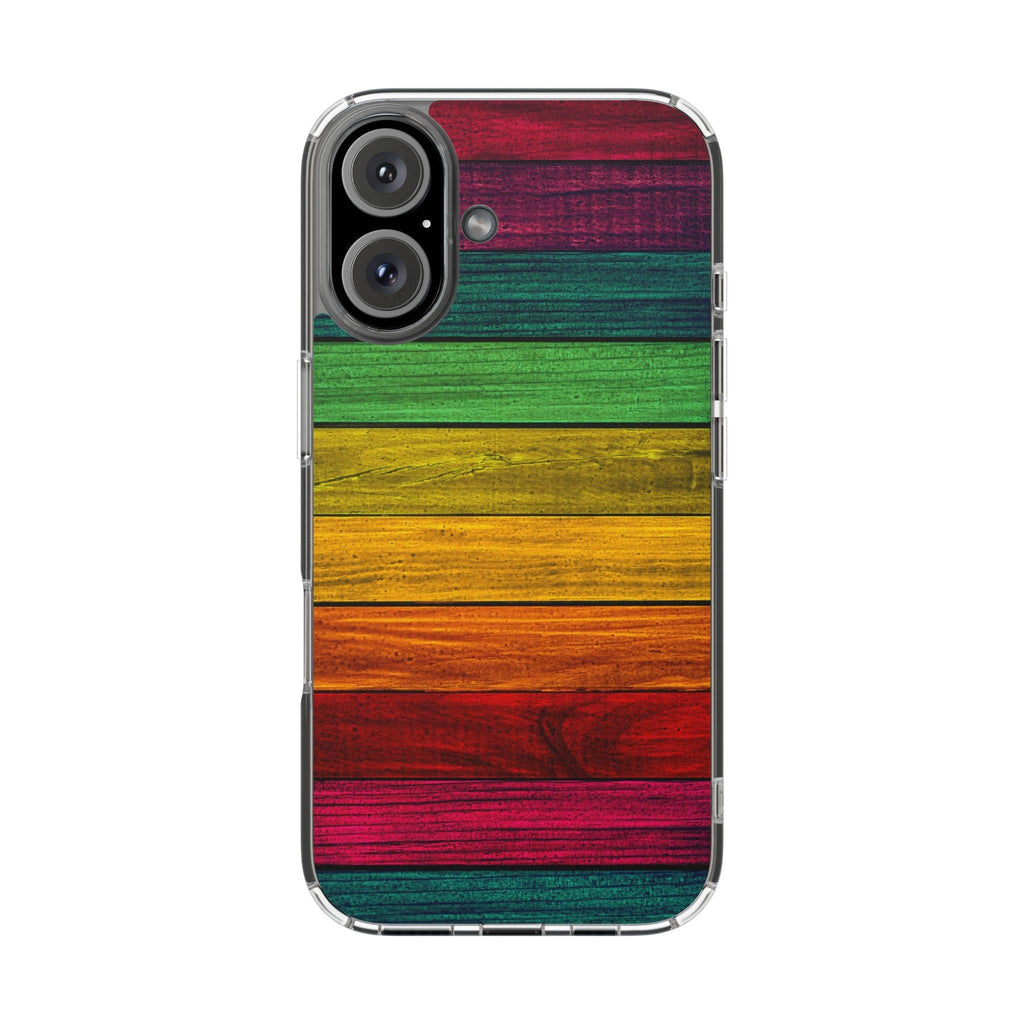 Rainbow On Woods Clear Cases