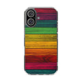 Rainbow On Woods Clear Cases