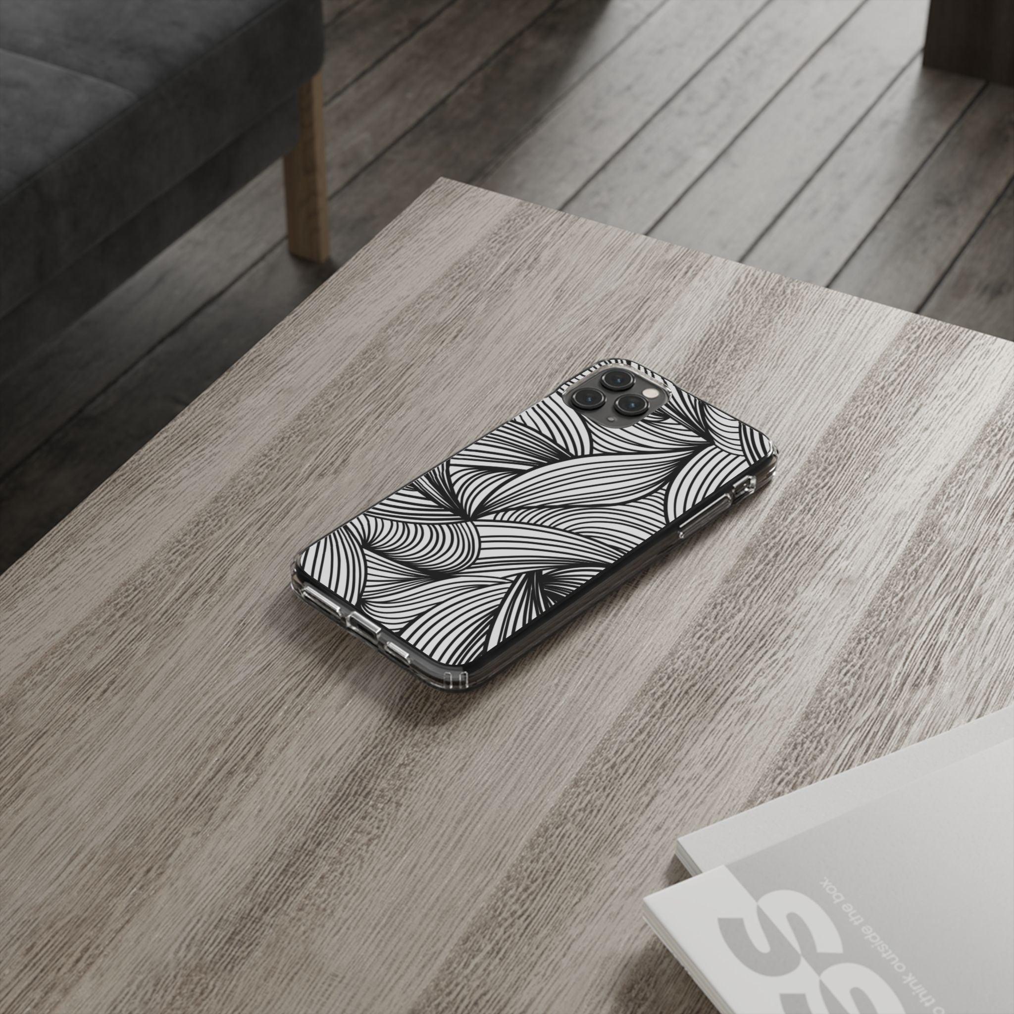 Black and White Illusion Clear Cases
