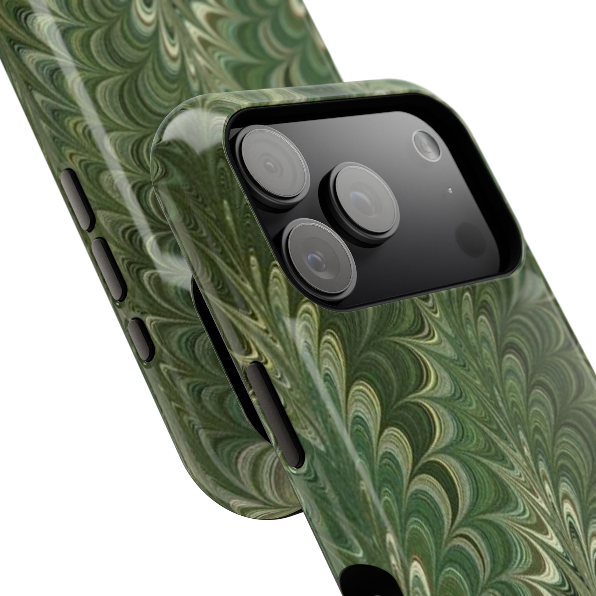 Deep Green, Dual Layer Impact-Resistant Phone Cases