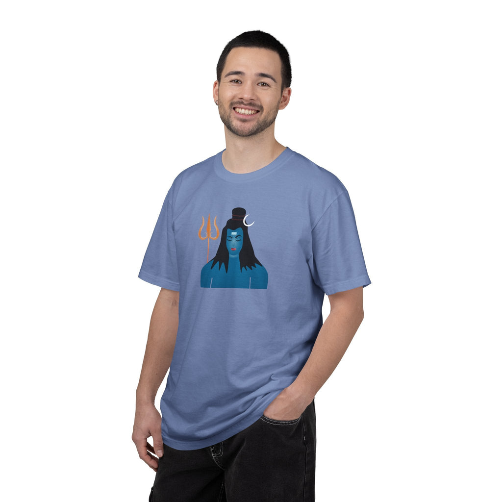 Lord Shiva Cotton T-Shirt - Garment Dyed Comfort Tee - DipaliZ
