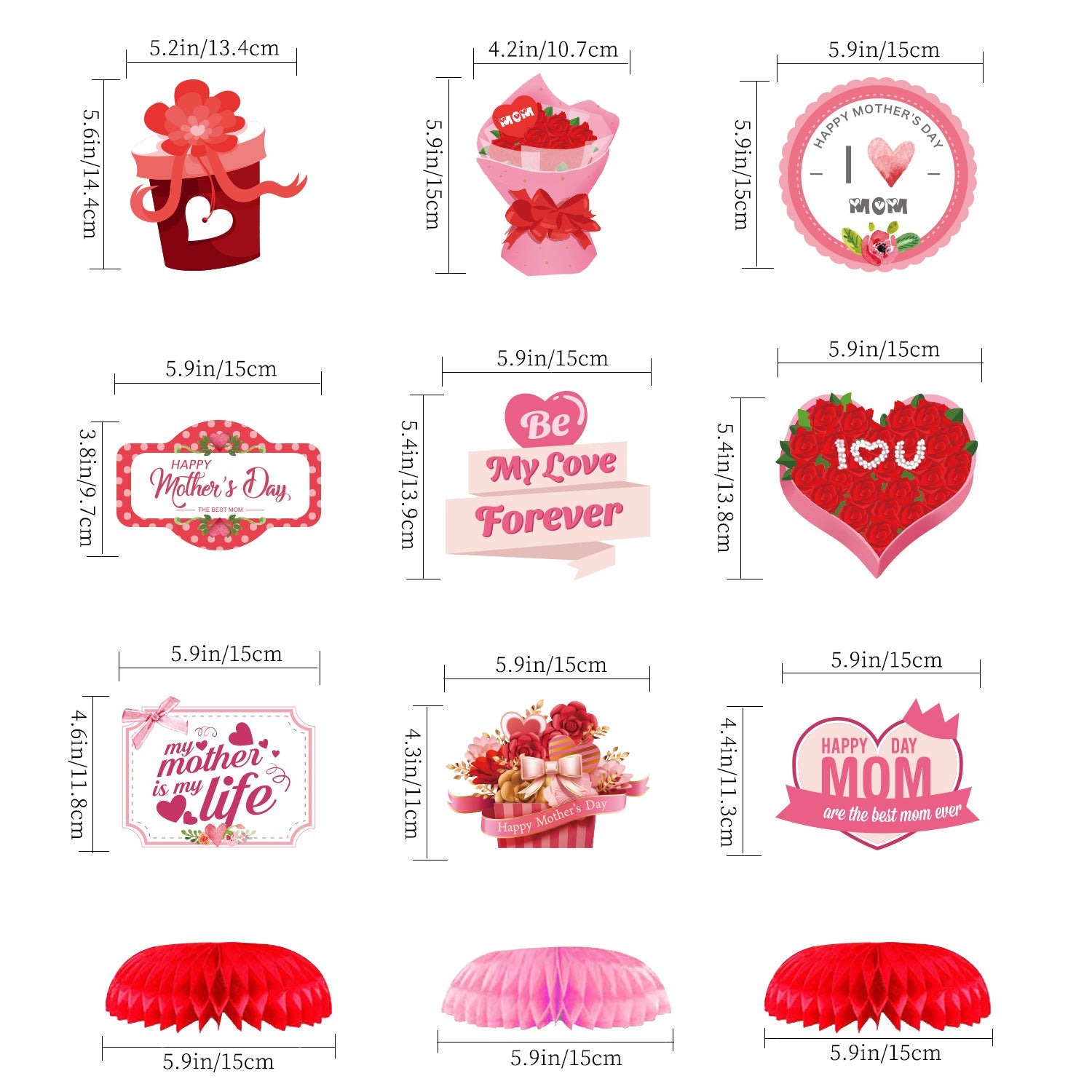 Honeycomb Base Love Bear Ornament