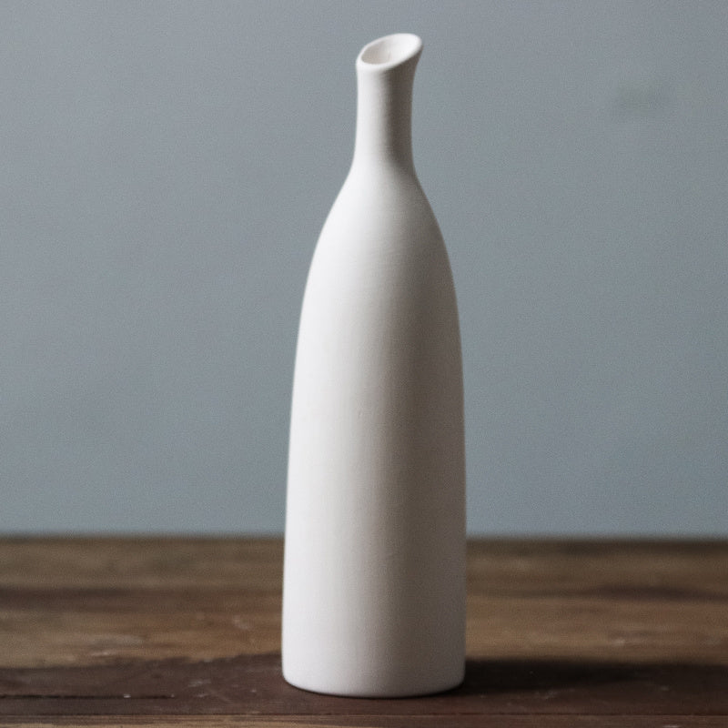 Ceramic Green Semi-Finished Products Vase Decorative Ornaments Parent-child Children Diy Graffiti Painting Coloring White Embryo White Tire