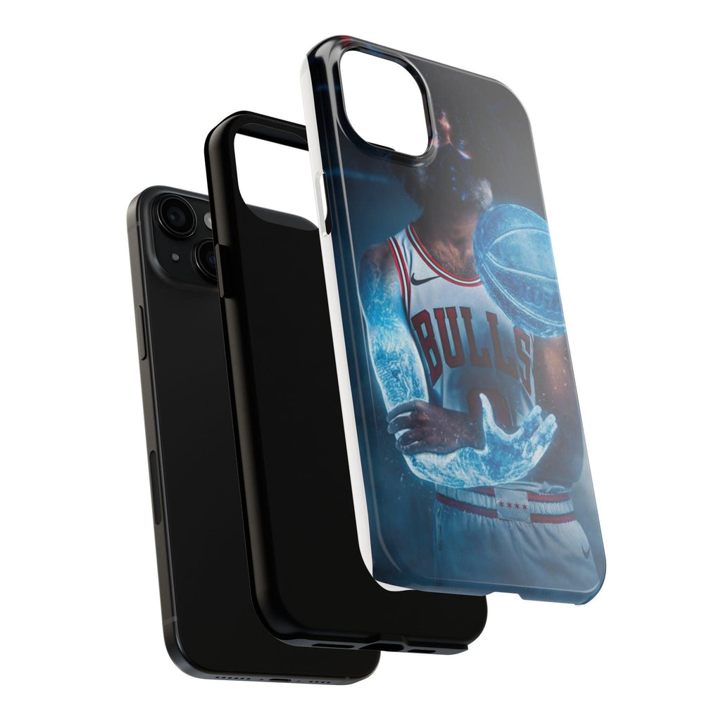 Coby White Chicago Bulls NBA Basketball Printed Tough Phone Case for iPhone & Samsung Galaxy - Dynamic Player Action Design