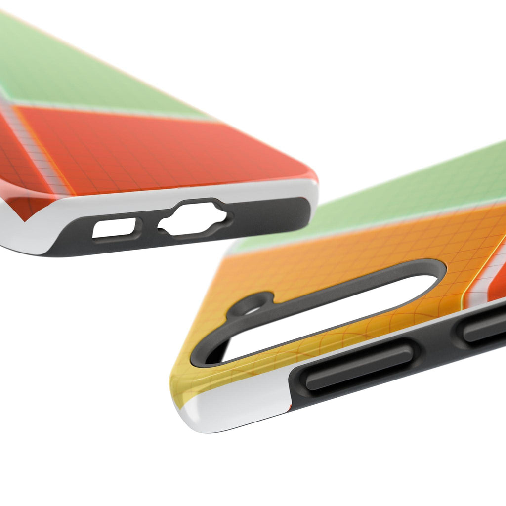 Four Colors Blocks With Shades Tough Phone Cases