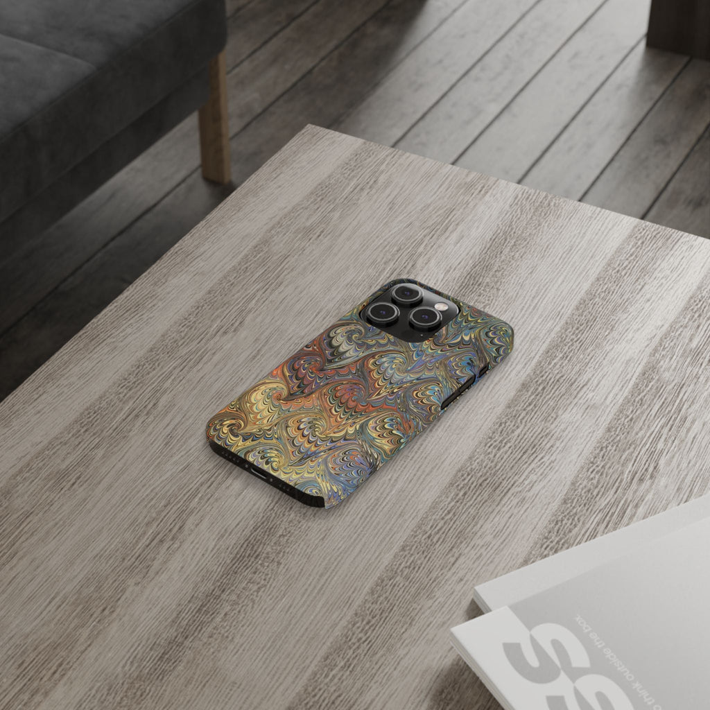 Golden Fall Colors Italian Traditional Marble Design