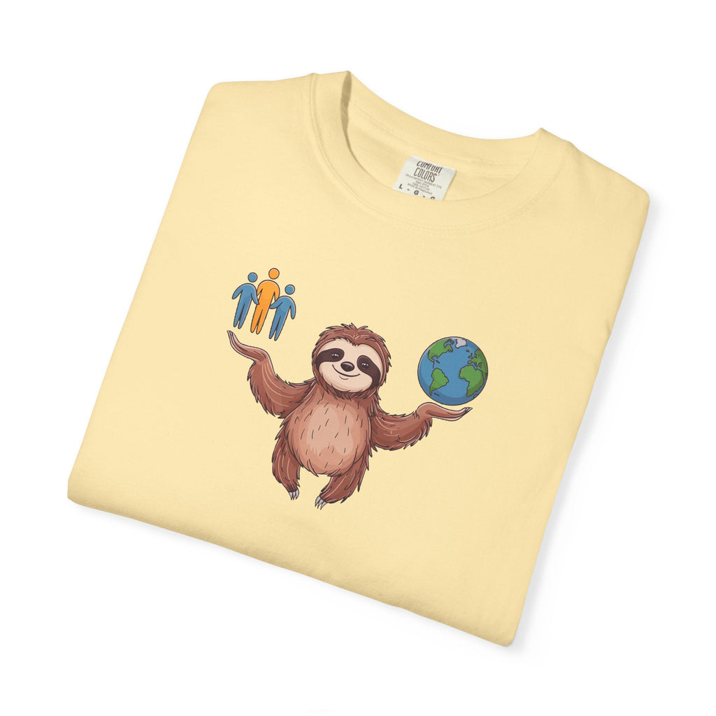 Sloth World Environment Comfort Colors Tee - Garment Dyed - DipaliZ