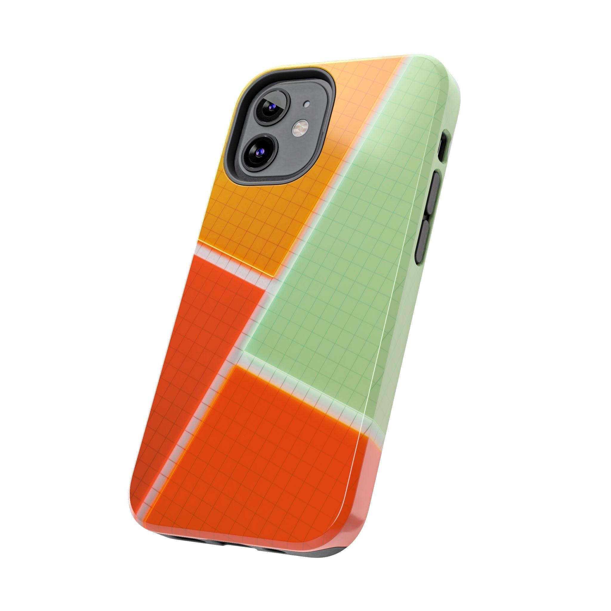 Four Colors Blocks With Shades Tough Phone Cases