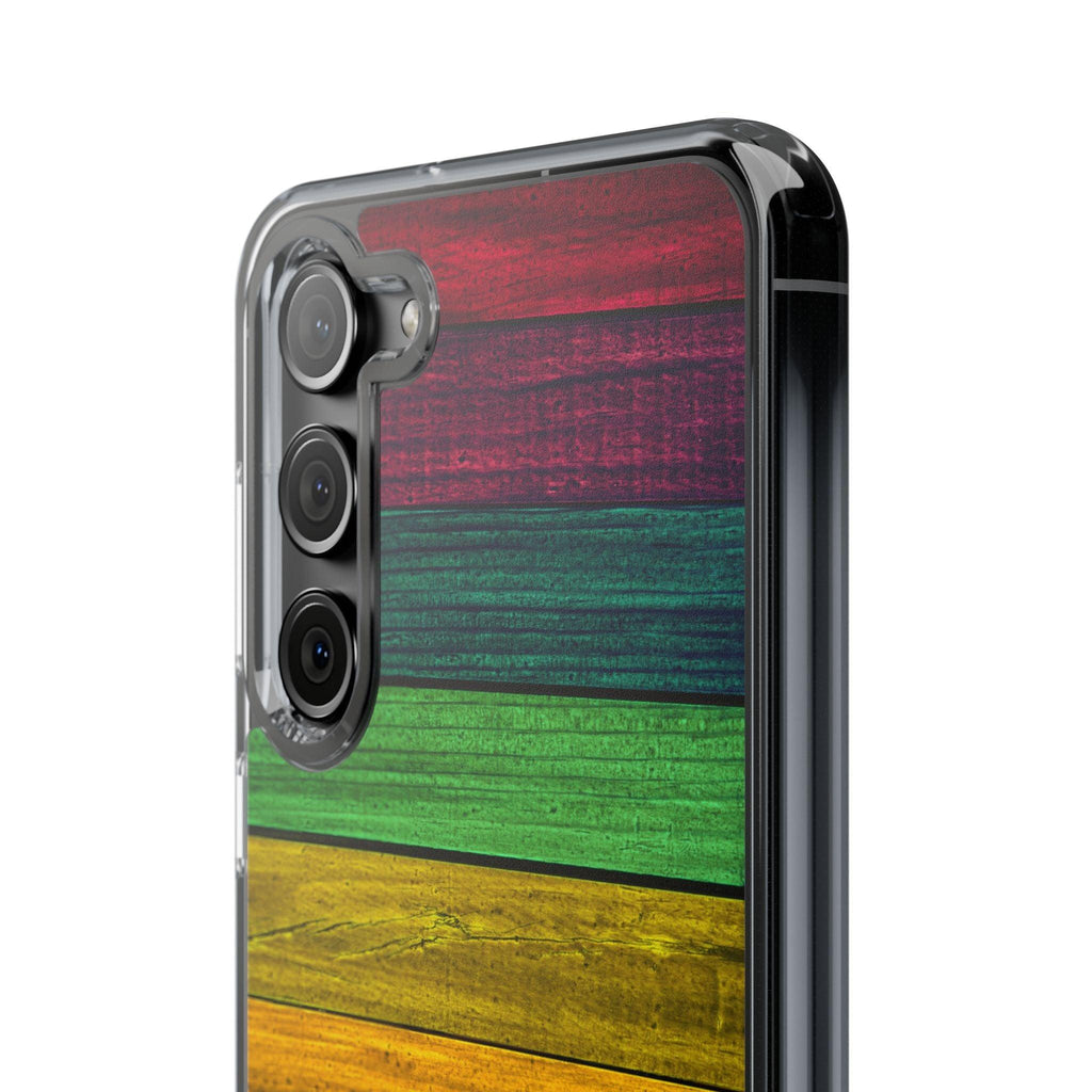 Rainbow On Woods Clear Cases