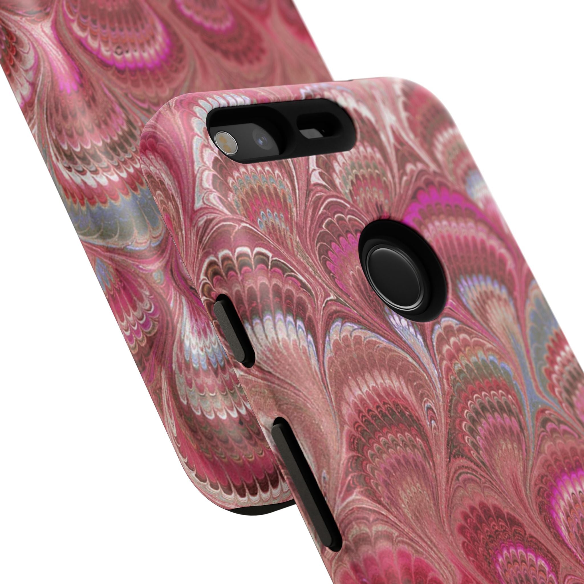 Shades of Pink Marbled Phone Case —  Dual Layer - Tough Protective Phone Cover