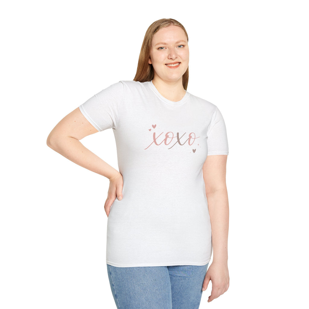 XOXO Rose Gold Script T-Shirt — Valentine’s Day Cute Heart Tee