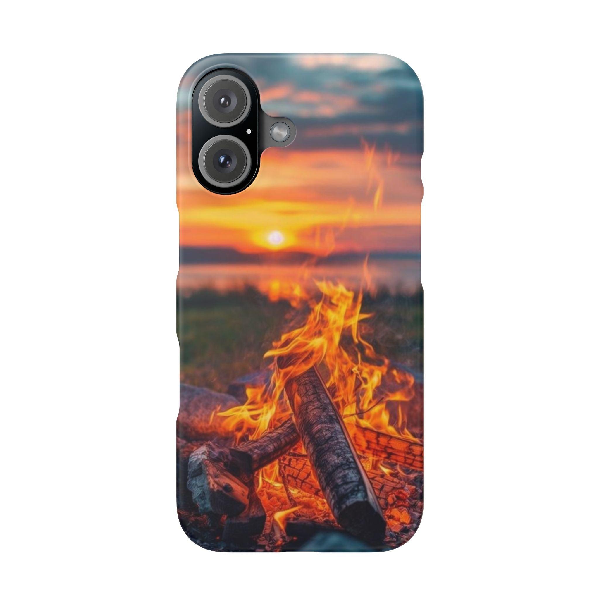 Woodland Fire Phone Case – Warmth of Nature’s Blaze on Your Device