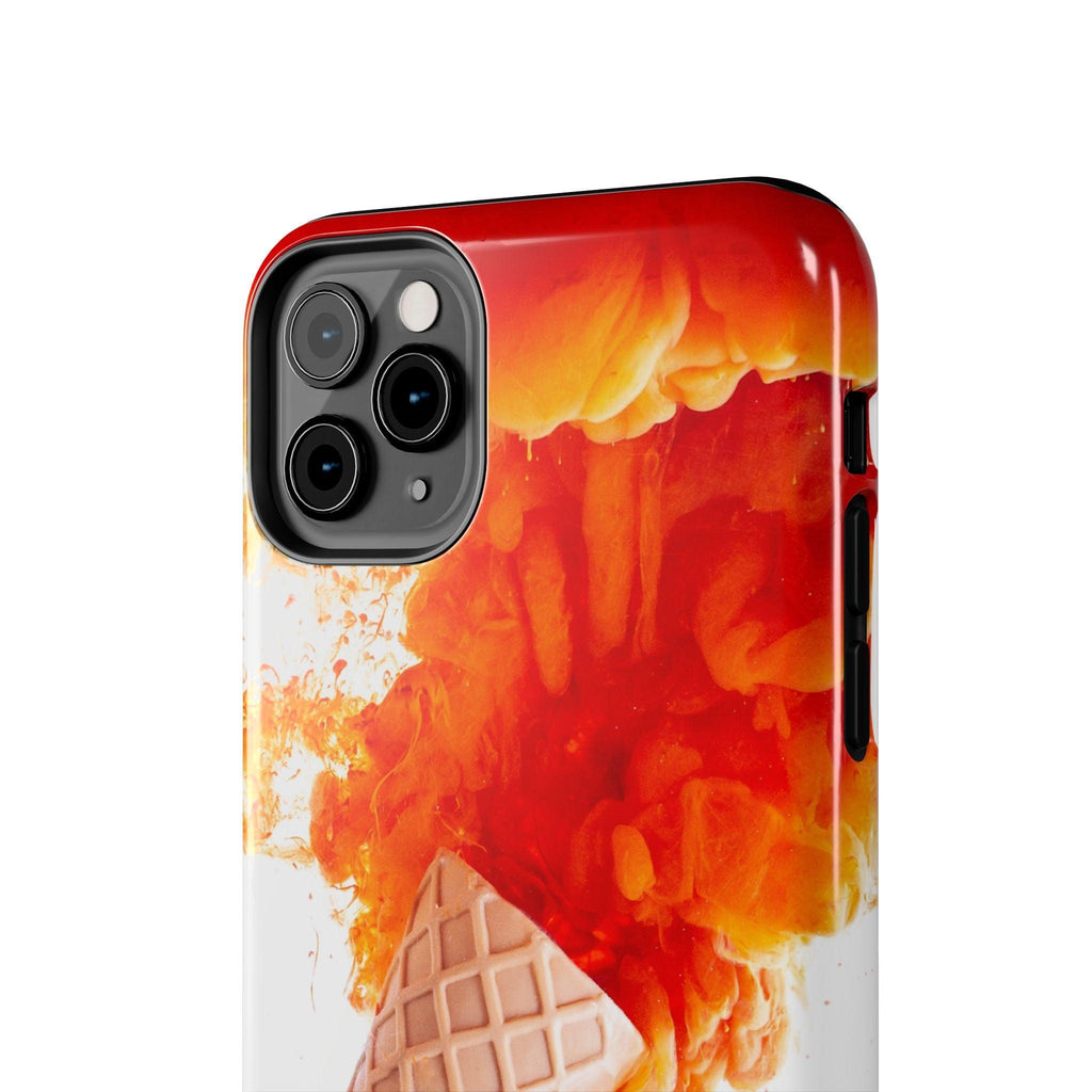 Ice Cream With Flame Of Colors Tough Phone Cases