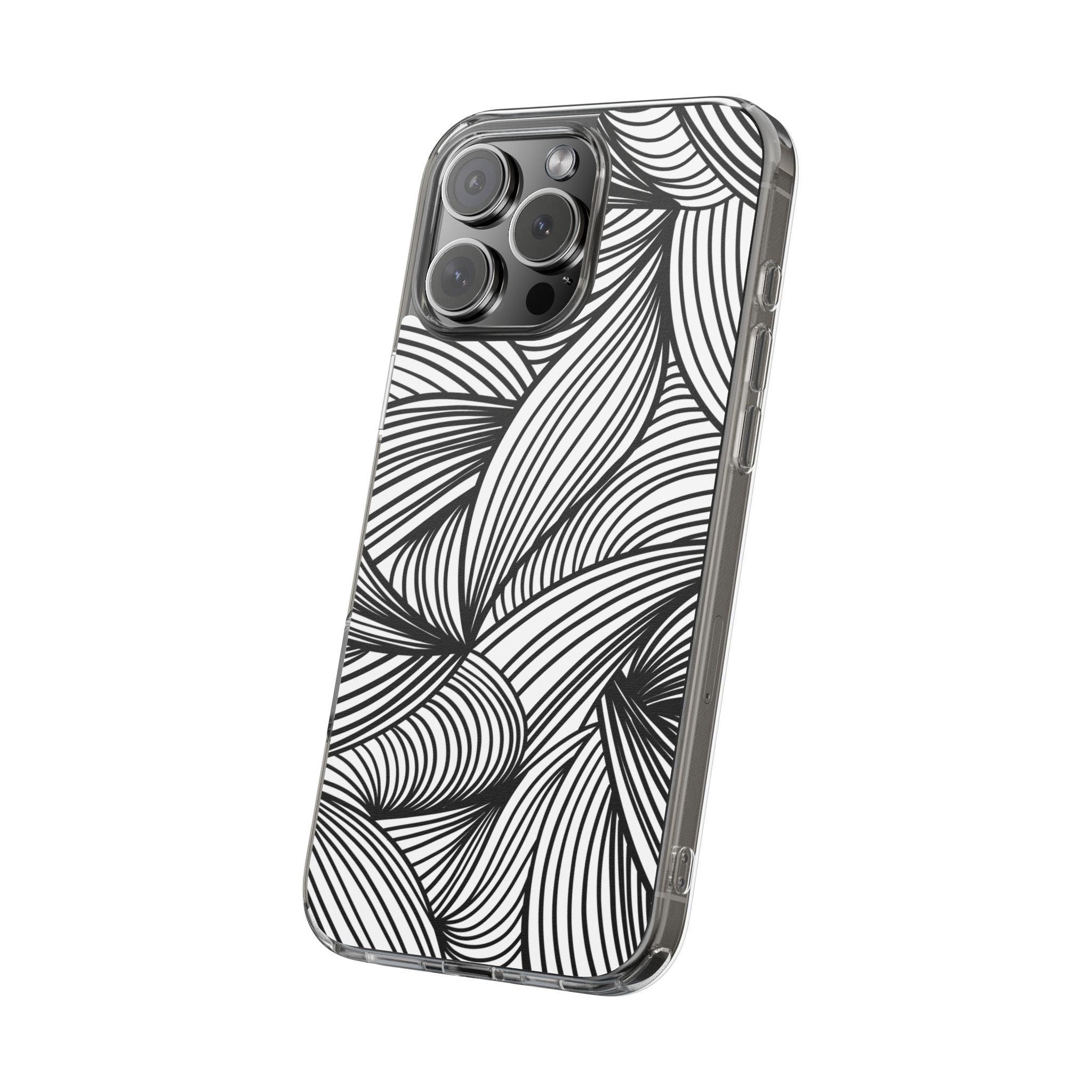 Black and White Illusion Clear Cases