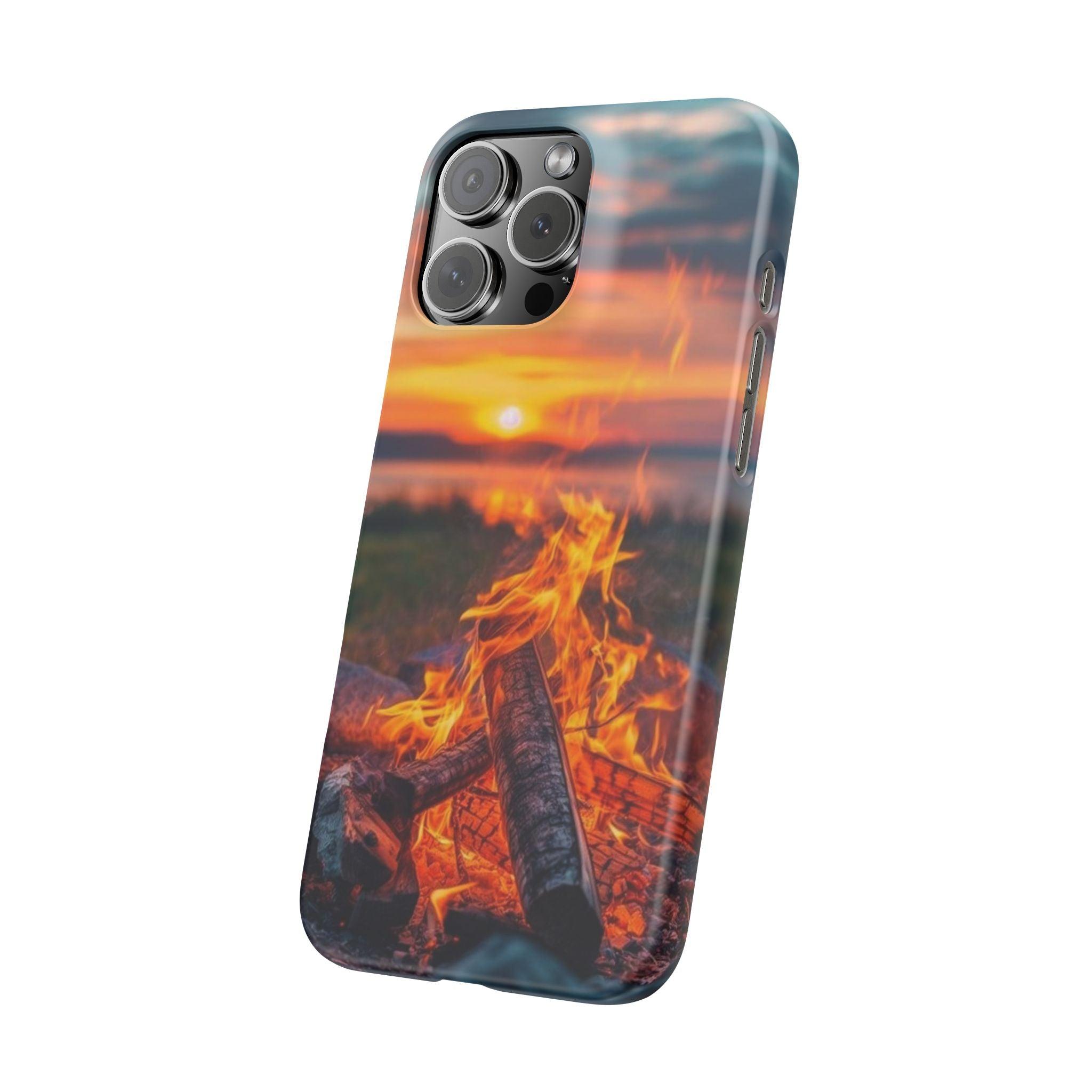 Woodland Fire Phone Case – Warmth of Nature’s Blaze on Your Device