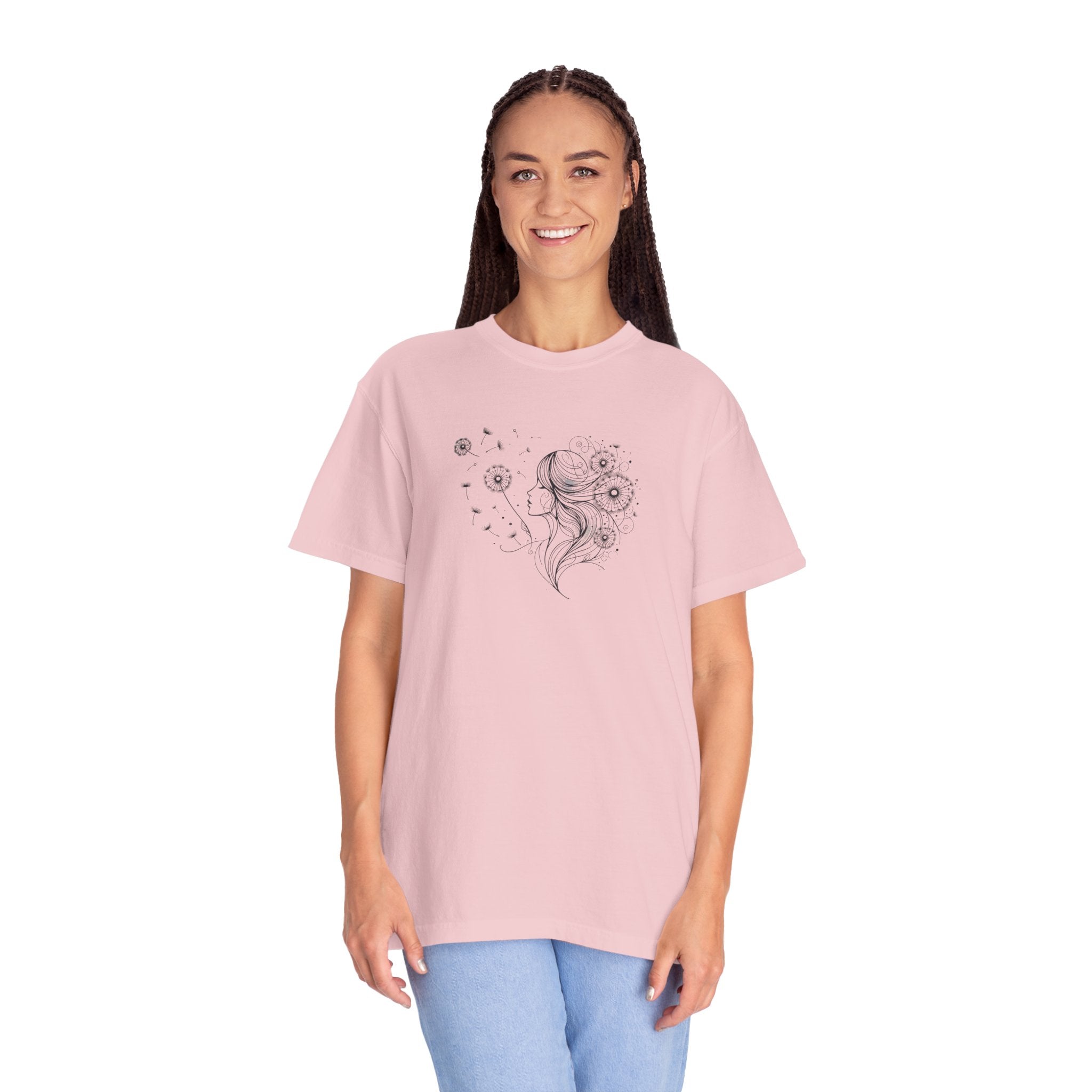 Woman and Dandelions Dreams Comfort Tee - Unisex - DipaliZ