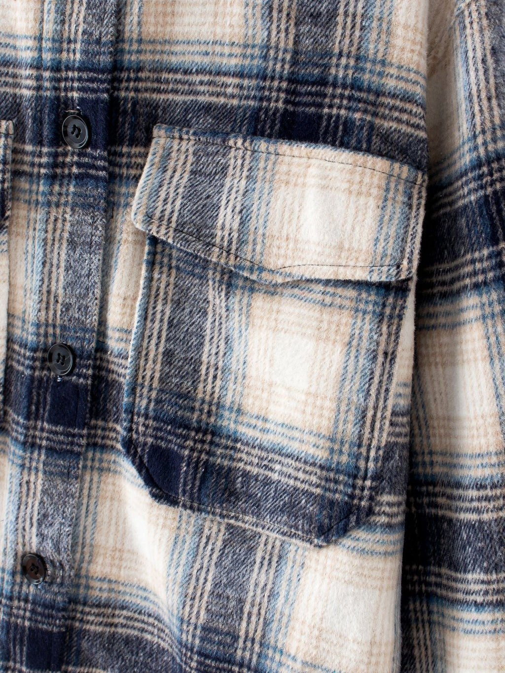 Brushed plaid coat women's clothing