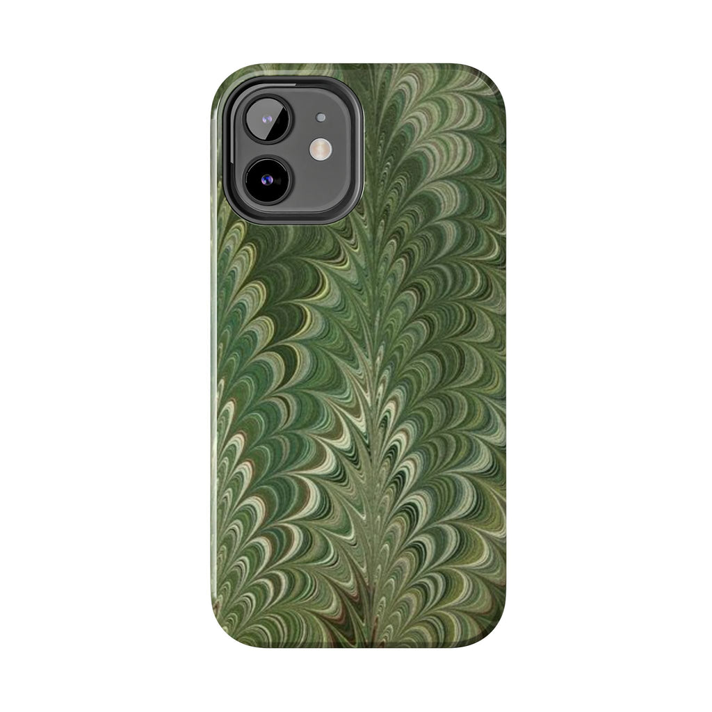 Deep Green Marble Italian Durable Phone Case