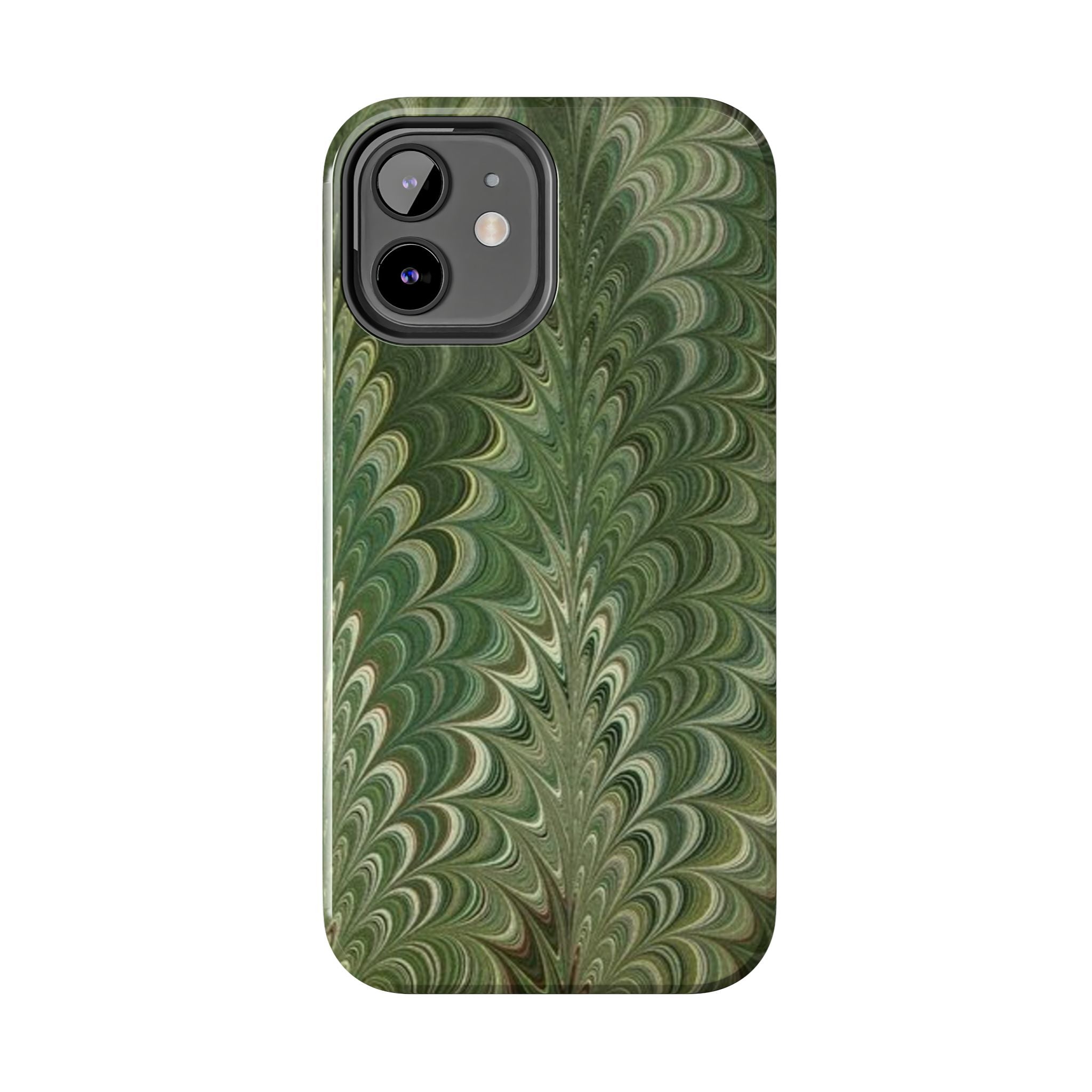 Deep Green Marble Italian Durable Phone Case