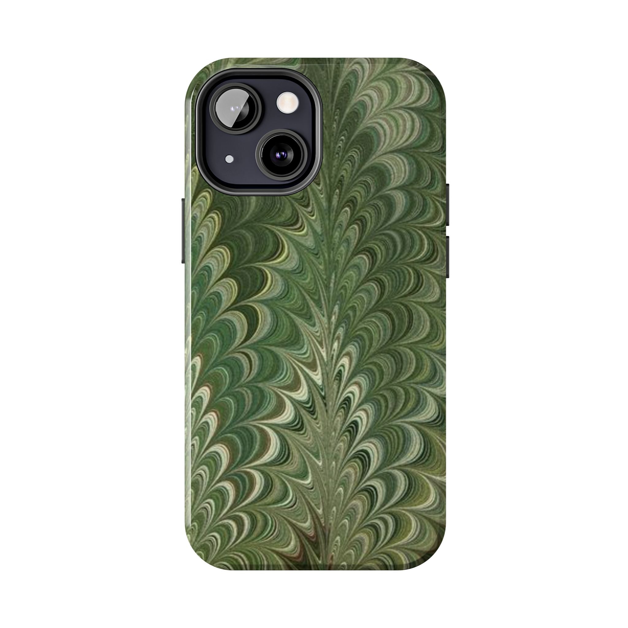 Deep Green Marble Italian Durable Phone Case