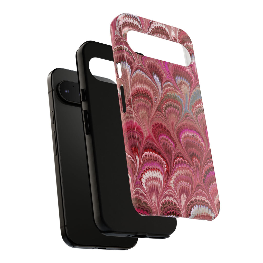 Shades of Pink Marbled Phone Case —  Dual Layer - Tough Protective Phone Cover