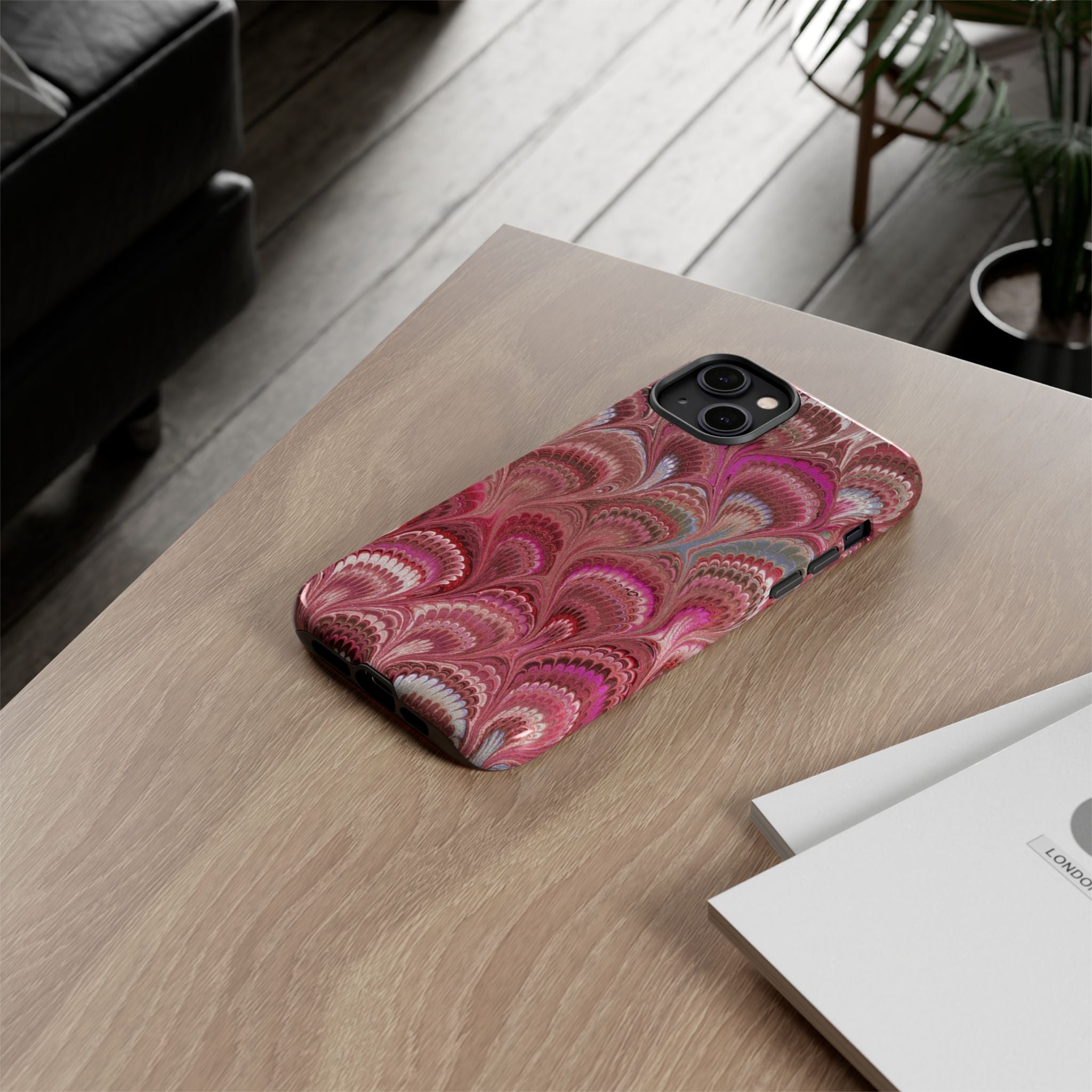 Shades of Pink Marbled Phone Case —  Dual Layer - Tough Protective Phone Cover