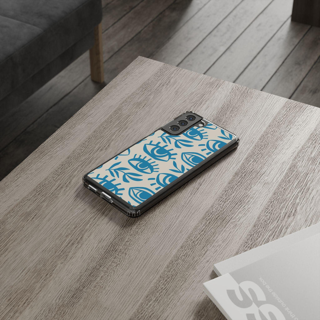 Eyes And Leaves  Pattern Clear Cases
