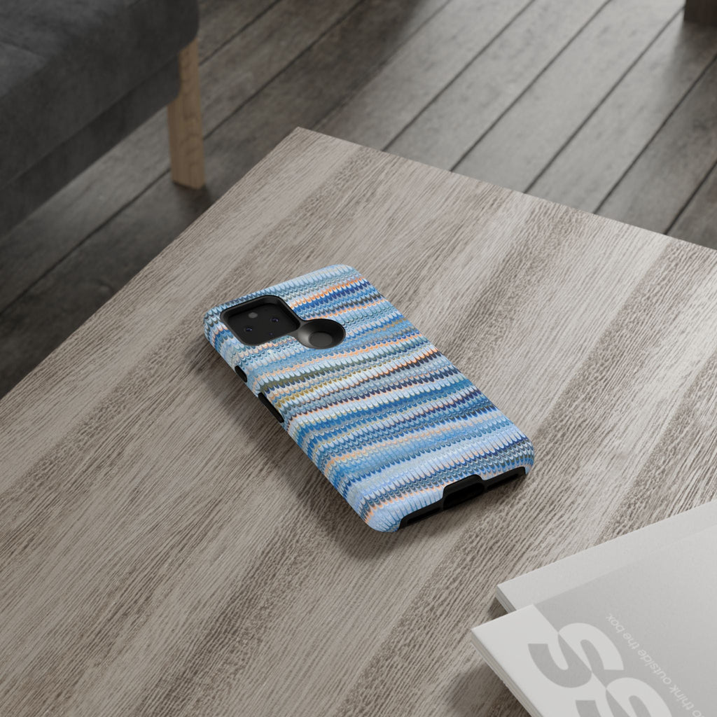 Blue Marbled Vintage Marbled Design - Tough Cases