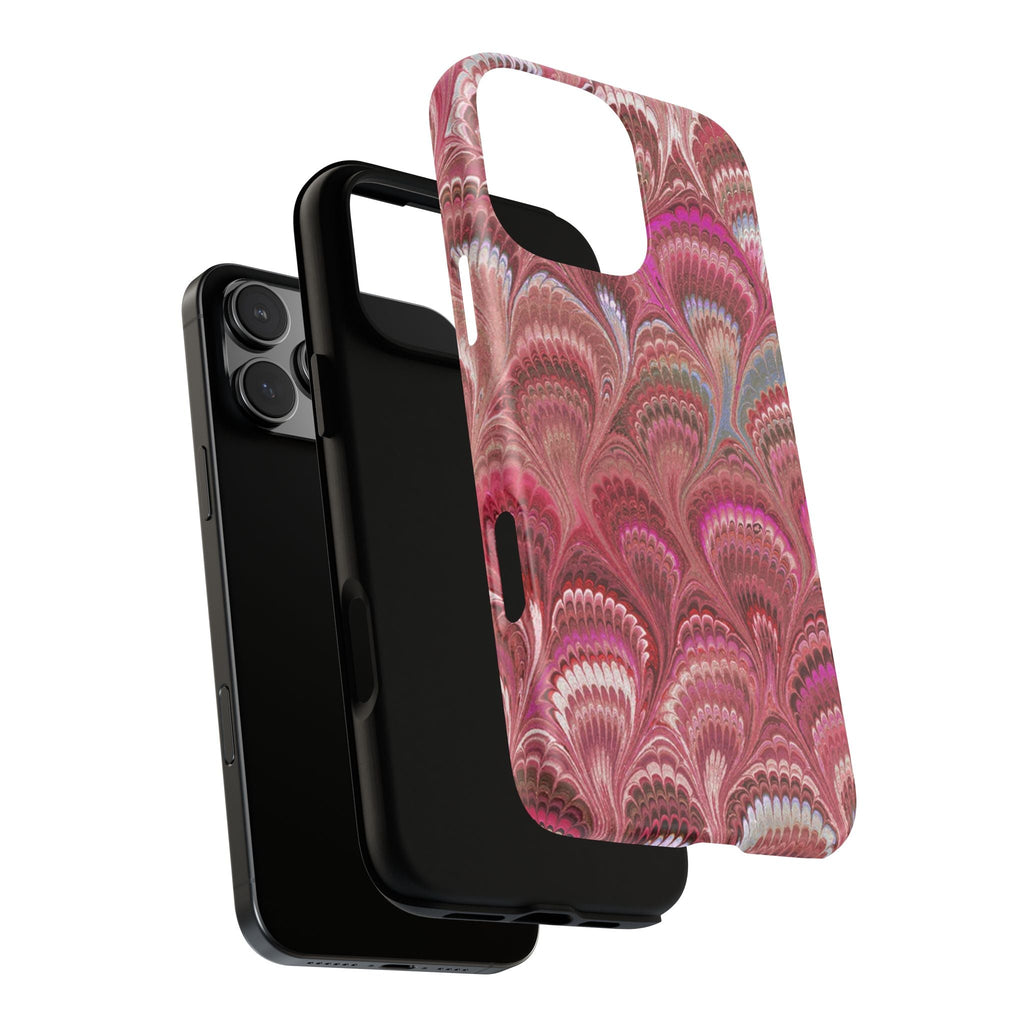 Shades of Pink Marbled Phone Case —  Dual Layer - Tough Protective Phone Cover