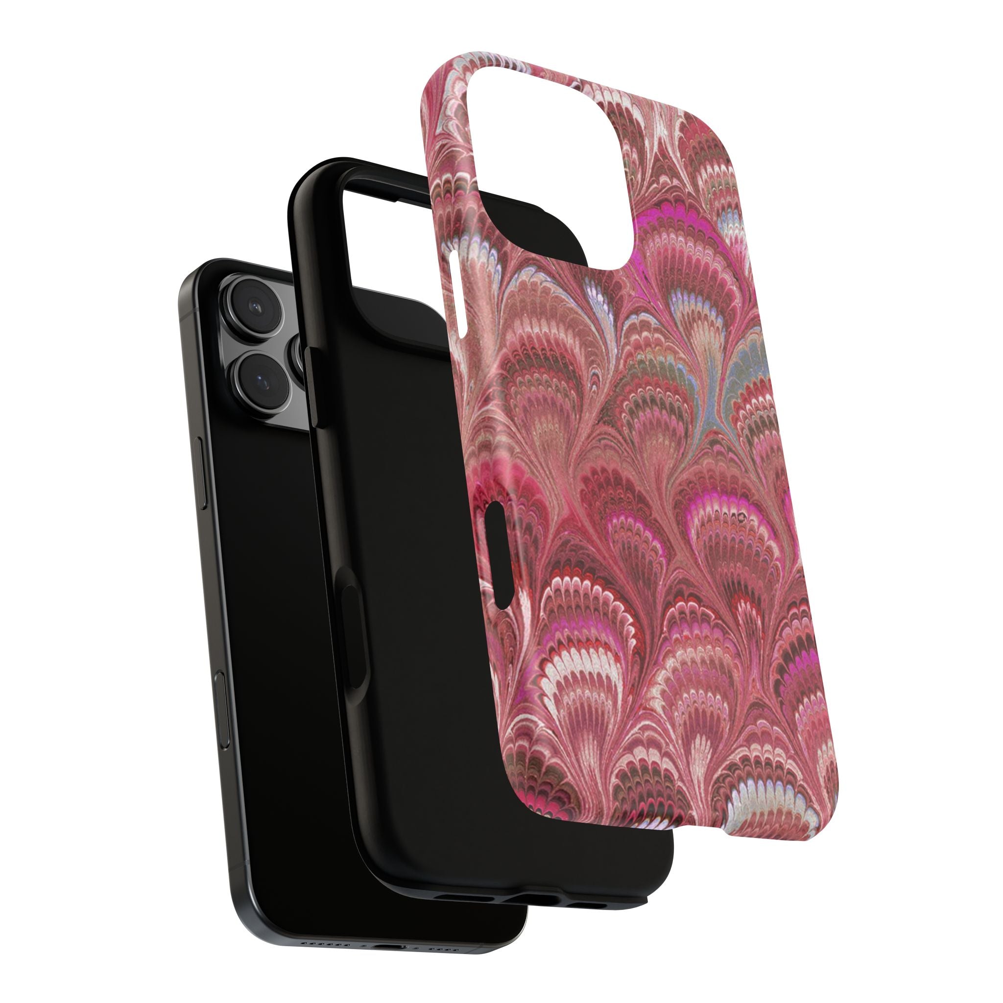 Shades of Pink Marbled Phone Case —  Dual Layer - Tough Protective Phone Cover