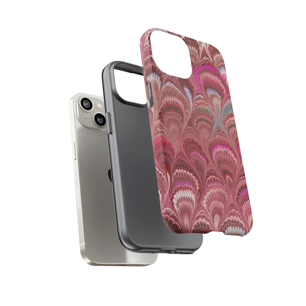 Shades of Pink Marbled Phone Case —  Dual Layer - Tough Protective Phone Cover
