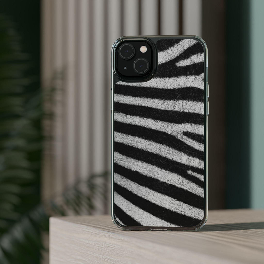 Clear Cases Black and White Zebra Stripes